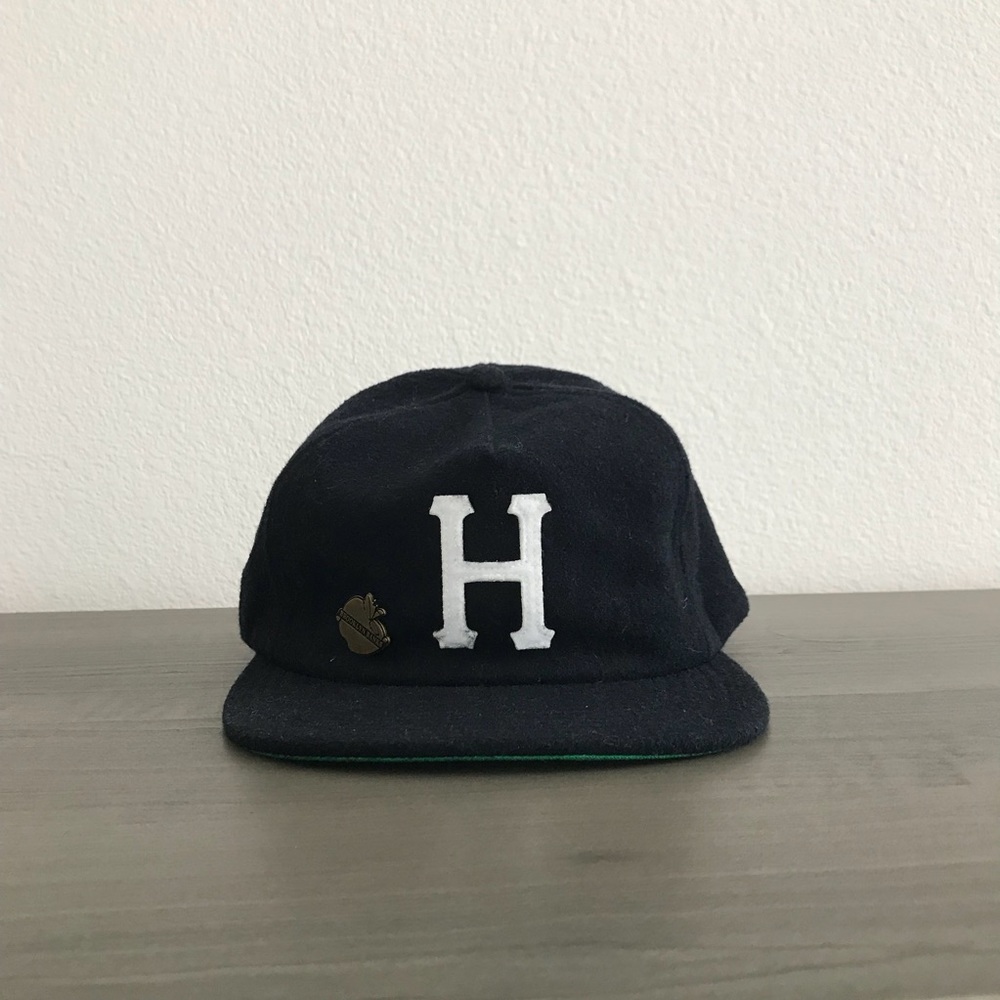 HUF Homefield Wool Strapback Hat - Navy